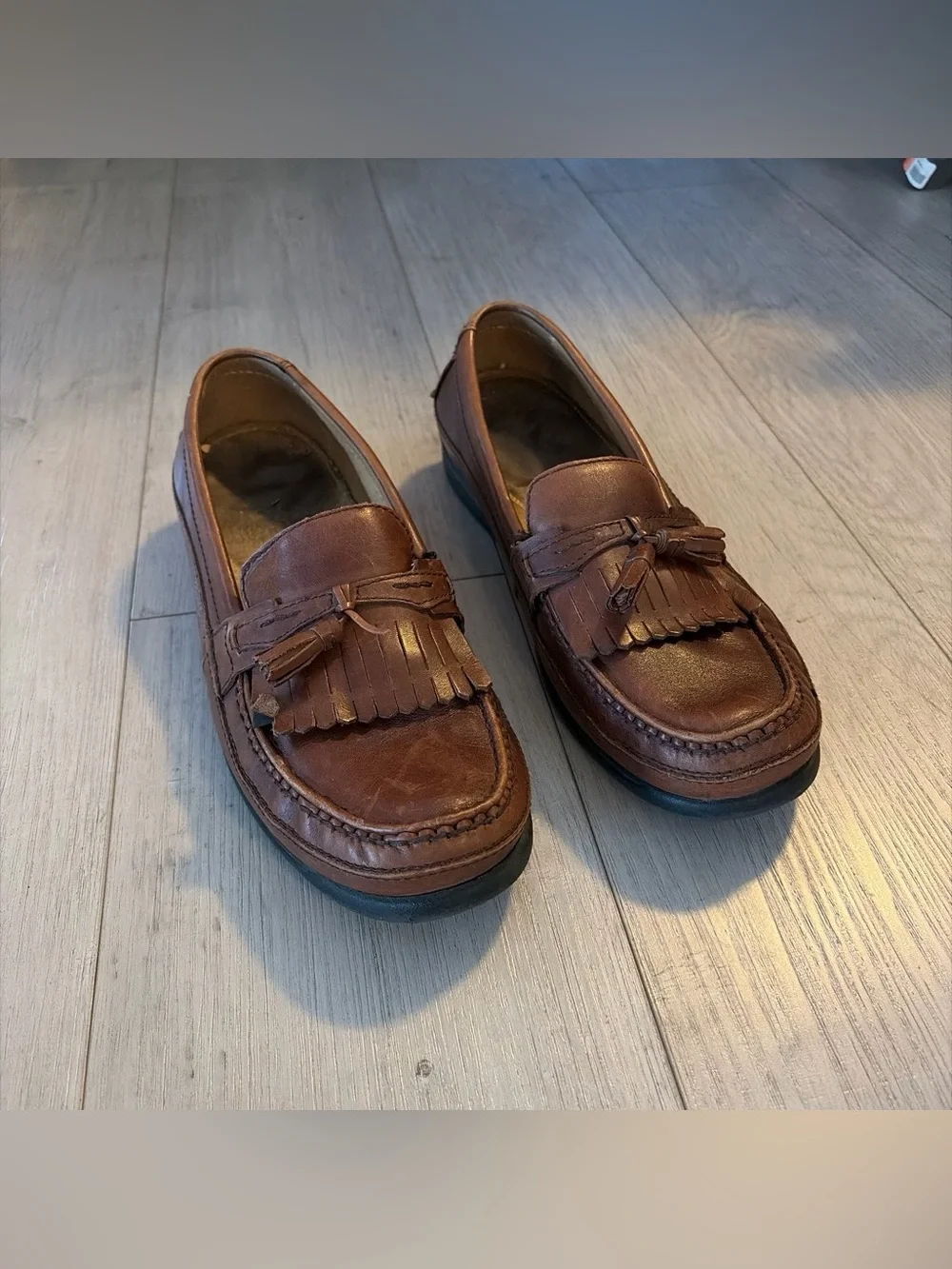 Dockers Sinclair Brown Leather Kiltie Tassel Loafers